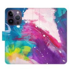 iSaprio Flipové puzdro - Abstract Paint 05 pre Apple iPhone 14 Pro