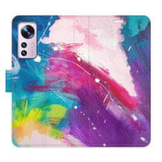 iSaprio Flipové puzdro - Abstract Paint 05 pre Xiaomi 12 / 12X