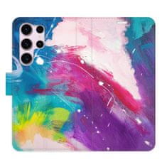 iSaprio Flipové puzdro - Abstract Paint 05 pre Samsung Galaxy S23 Ultra