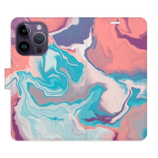 iSaprio Flipové puzdro - Abstract Paint 06 pre Apple iPhone 14 Pro