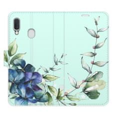 iSaprio Flipové puzdro - Blue Flowers pre Samsung Galaxy A20e
