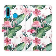 iSaprio Flipové puzdro - Flamingos Pattern pre Huawei P30 Lite