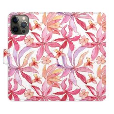 iSaprio Flipové puzdro - Flower Pattern 10 pre Apple iPhone 12 / 12 Pro