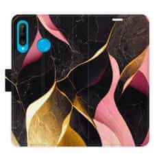 iSaprio Flipové puzdro - Gold Pink Marble 02 pre Huawei P30 Lite