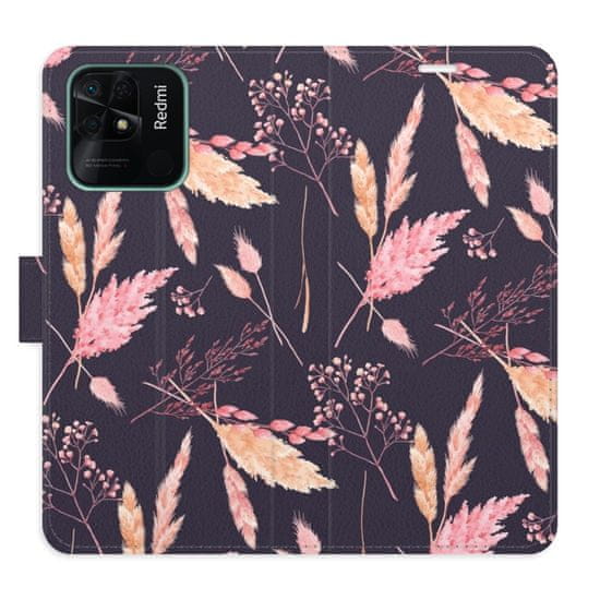 iSaprio Flipové puzdro - Ornamental Flowers 02 pre Xiaomi Redmi 10C
