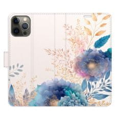 iSaprio Flipové puzdro - Ornamental Flowers 03 pre Apple iPhone 12 / 12 Pro
