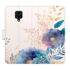 iSaprio Flipové puzdro - Ornamental Flowers 03 pre Xiaomi Redmi Note 9 Pro / Note 9S