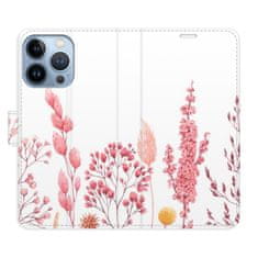 iSaprio Flipové puzdro - Pink Flowers 03 pre Apple iPhone 13 Pro