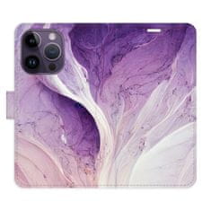 iSaprio Flipové puzdro - Purple Paint pre Apple iPhone 14 Pro