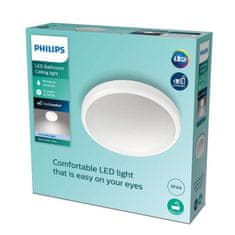 Philips LED Kúpeľňové stropné prisadené svietidlo Philips DORIS CL257 8718699758905 17W 1700lm 4000K IP44 31,3 cm biele