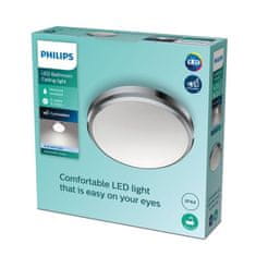 Philips LED Kúpeľňové stropné prisadené svietidlo Philips DORIS CL257 8718699777210 6W 640lm 4000K IP44 22cm chrómové
