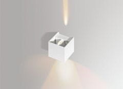AZZARDO LED Vonkajšie nástenné svietidlo AZzardo Gambino 1 bright grey AZ0958 6W 480lm 3000K IP44 10cm svetlo šedé