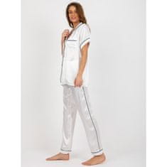 FANCY Dámske pyžamo s košeľou a nohavicami MILAGRA biele FA-PI-8322.59_394277 S-M