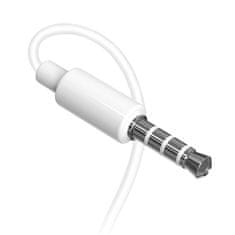 DUDAO Káblové slúchadlá do uší s mini jackom 3,5 mm, biele X10S, biele Dudao