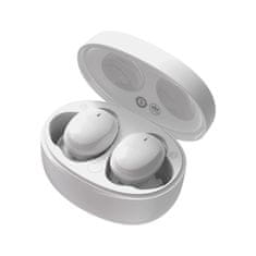 BASEUS Bezdrôtové slúchadlá TWS Bluetooth 5.2 vodotesné IP55 biele Baseus Bowie E2