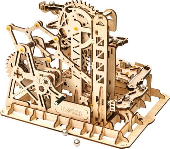 Robotime Rokr 3D drevené puzzle Guličková dráha: Climber 233 dielikov