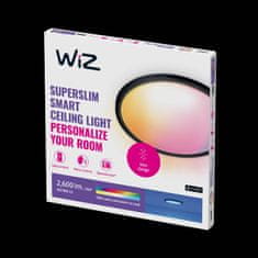 WiZ WiZ SuperSlim stropné LED svietidlo 22W 2600lm 2700-6500K RGB IP20 42cm, čierne