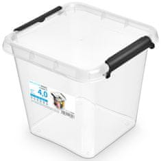 EDANTI Plastový Úložný Box Kontajner S Vekom Škatuľa Pre Oblečenie Hračky Dokumenty 4 L