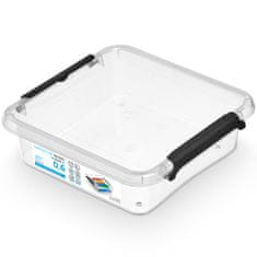 EDANTI Plastový Úložný Box Kontajner S Vekom Škatuľa Na Skladovanie Potravín Oblečenie 0,6 L
