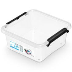 EDANTI Plastový Úložný Box Kontajner S Vekom Škatuľa Na Skladovanie Potravín Oblečenie 0,85 L