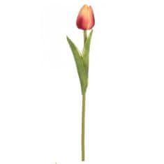 Autronic Umelá kvetina, tulipán červeno-žltý 1 ks