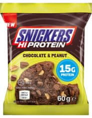 Mars Snickers HiProtein Cookie 60 g, čokoláda-arašid
