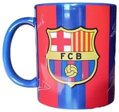 FAN SHOP SLOVAKIA Hrnček FC Barcelona, červeno-modrý s podpismi, 300 ml