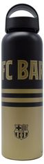 FAN SHOP SLOVAKIA Športová fľaša FC Barcelona, zlato-čierna, alu, 600 ml