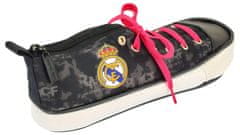 FAN SHOP SLOVAKIA Peračník Real Madrid FC, čierno-biely, tvar topánky, zips
