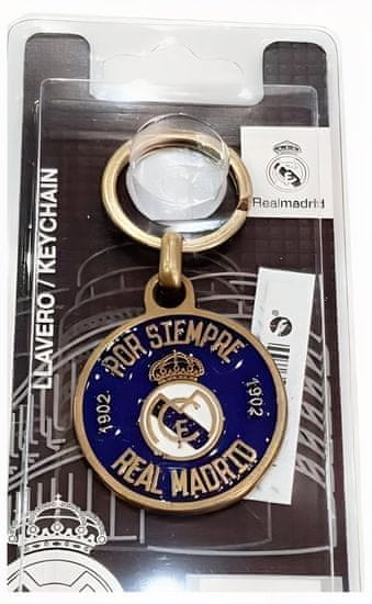 FAN SHOP SLOVAKIA Prívesok Real Madrid FC, kovový, zlato-modrý