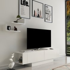 Kalune Design TV stolík MATERA 150 cm biely