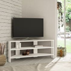 Kalune Design TV stolík THALES CORNER 114 cm biely