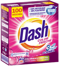 Dash ALPEN FRISCHE + COLOR FRISCHE prací prášok 2x 100 praní 2x 6 kg DE
