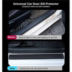 Netscroll Nálepky na ochranu prahov automobilu (4 ks), ochrana pre auto, nálepky na auto sú vodotesné, vhodné pre každé vozidlo, jednoduchá údržba, Stickers4Car