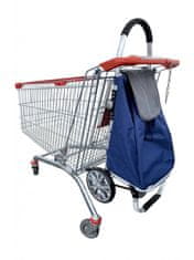 HomeLife Nákupná taška na kolieskach CARRY 53 litrov modrá