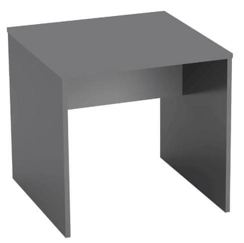 KONDELA Písací stôl grafit, biela RIOMA NEW TYP 17