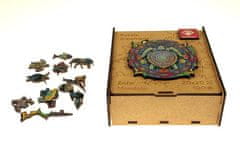 PANTA PLAST Puzzle "Mandala Turtle", drevené, A4, 90 ks, 0422-0004-07