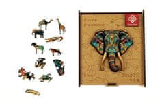 PANTA PLAST Puzzle "Elephant", drevené, A4, 90 ks, 0422-0004-01