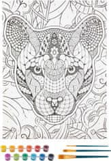 Grafix Maľovanie podľa čísel: Tiger, plátno na ráme 30x40cm