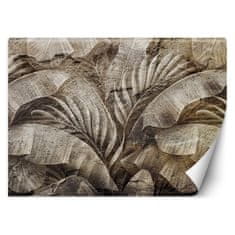 shumee Fototapeta, betón s textúrou tropických listov - 100x70