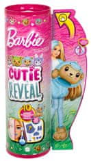 Mattel Barbie Cutie Reveal Barbie v kostýme - medvedík v modrom kostýme delfína HRK22