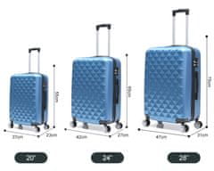 Sada kufrov Diamond Blue 3-set