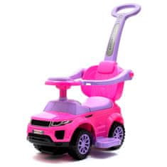 Detské hrajúce vozítko 3v1 ružové