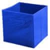 Úložný box textilný, modrý 31x31x31cm