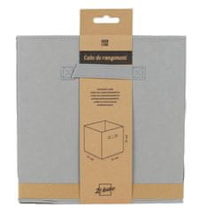 DOCHTMANN Úložný textilný box, sivý 31x31x31cm
