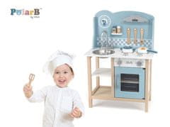 Viga Detská drevená kuchynka modrá