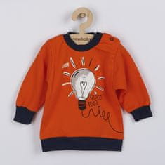 NEW BABY Dojčenské bavlnené tričko skvelý nápad 86 (12-18m) Oranžová