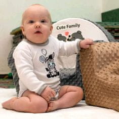 NEW BABY Dojčenské polodupačky Zebra exclusive 68 (4-6m) Biela