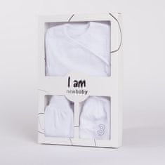 NEW BABY 3-dielna dojčenská súpravička do pôrodnice I AM biela 62 (3-6m) Biela