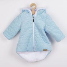 Andre Nicol Zimný dojčenský kabátik s čiapočkou Nicol Kids Winter modrý 56 (0-3m) Modrá